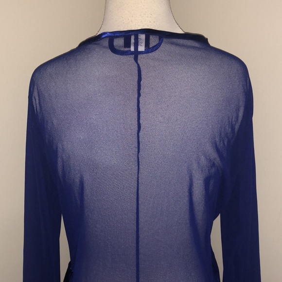 Frederick’s of Hollywood sheer blue robe, size L - Picture 4 of 14